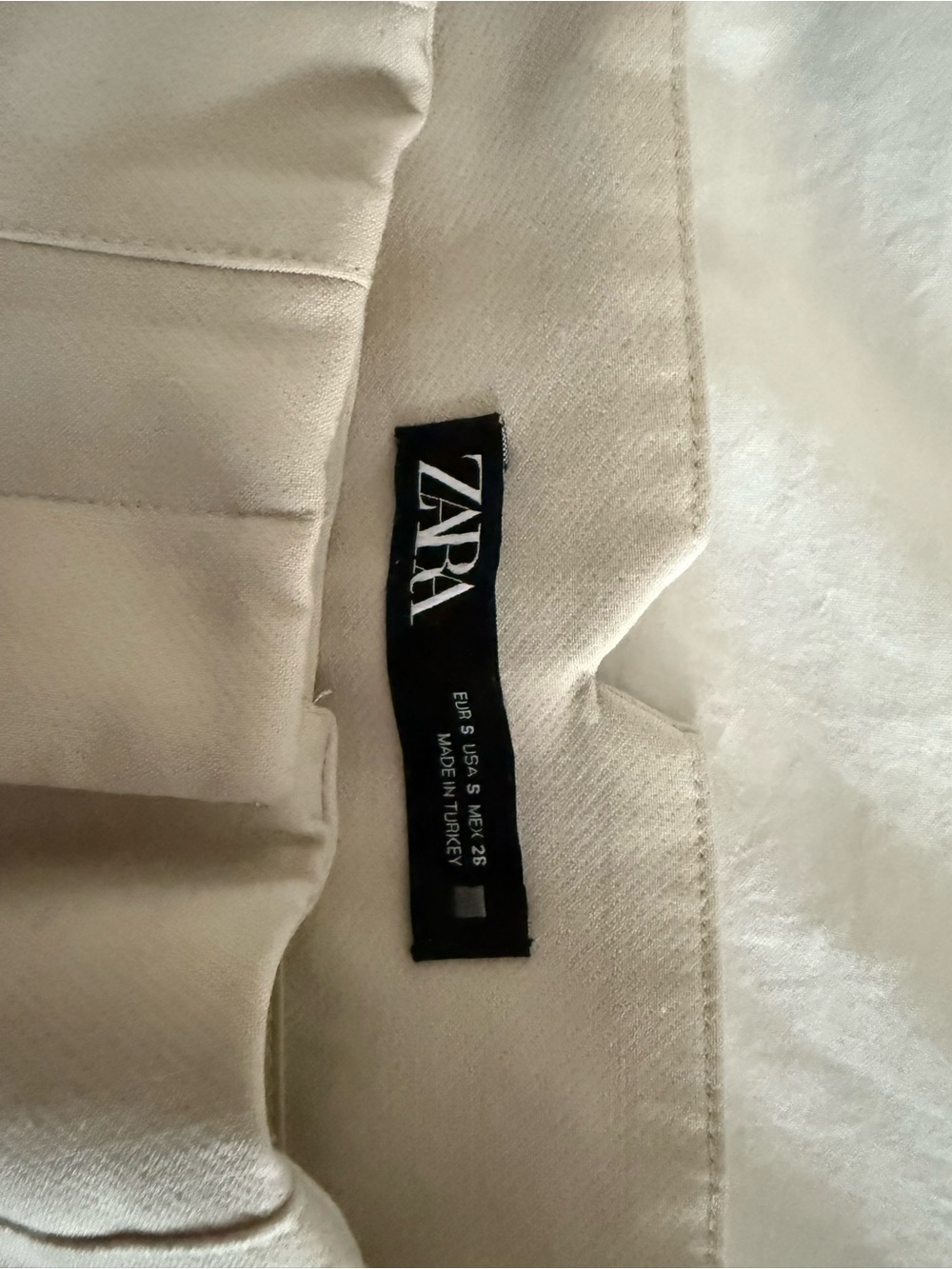 Zara Cream Tailored Blazer